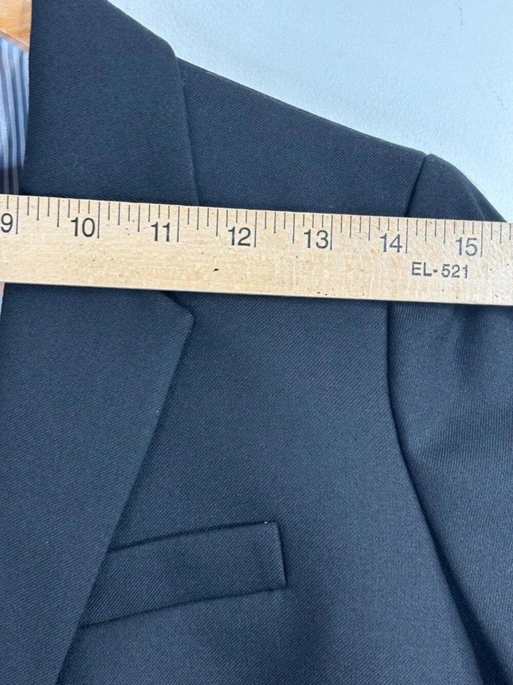 J Crew Schoolboy Blazer 6P Black Wool Gold Buttons Preppy Academia Old Money